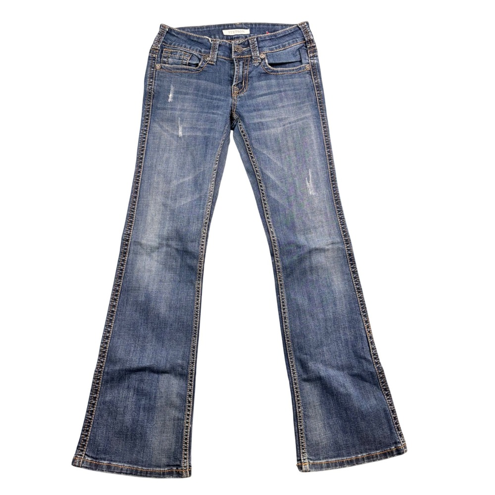 Stetson Classic Bootcut Jeans Womens 6 Long Medium Wash Low Rise No. 816